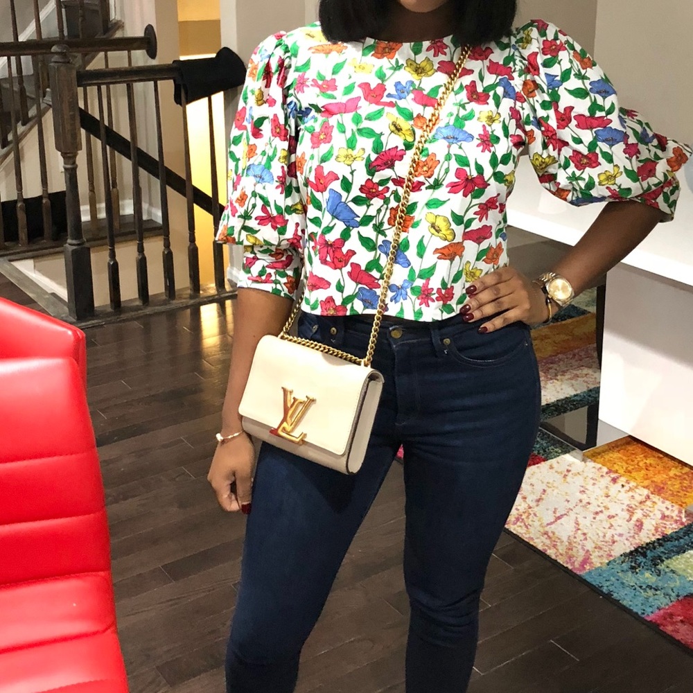 Zara Floral Tie Back Top